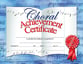 Choral Achievement Certificate